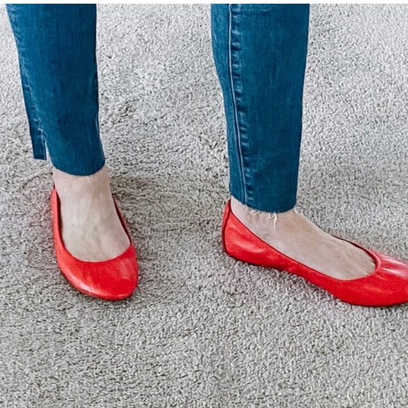 Tory Burch Shoes - Tory Burch Vibrant Red Flats